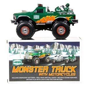 2007 Hess Monster Truck with Motorcycles